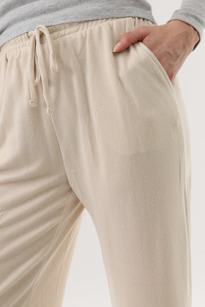 International INC Company Wide Leg Sweatpants - Cream - Womens Joggers & Sweatpants - Fairweather