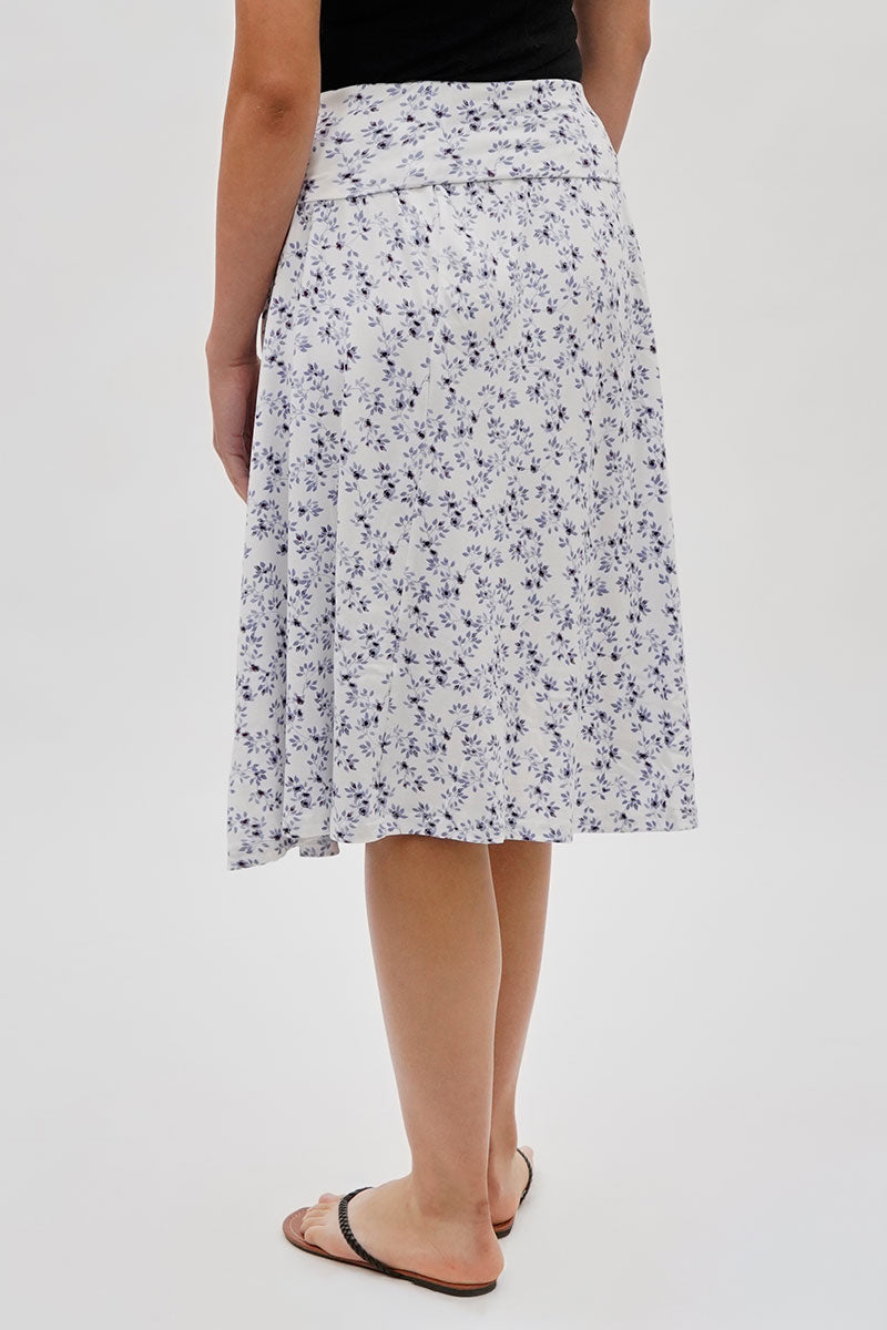 International INC Company Floral Fold Over Skirt - White - Womens Skirts - Fairweather
