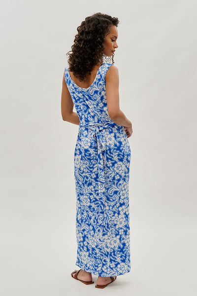 International INC Company Floral Print Maxi Dress - Blue - Womens Maxi Dresses - Fairweather