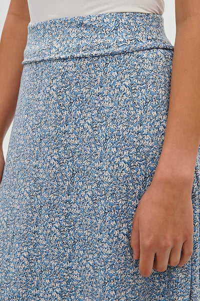 International INC Company Floral A-Line Skirt - Blue - Womens Skirts - Fairweather
