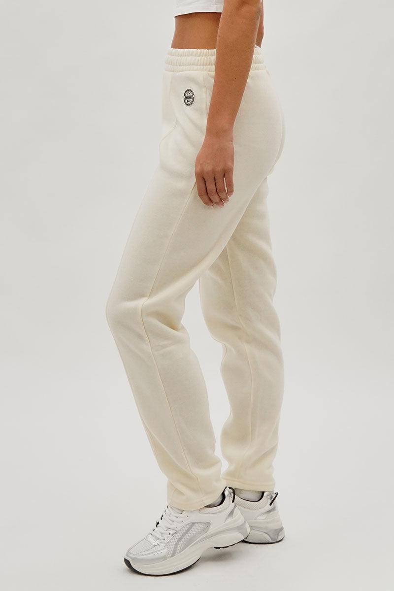 Fahrenheit Fleece Straight Leg Jogger Sweatpants - Cream - Womens Joggers & Sweatpants - Fairweather