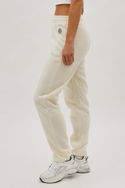 Fahrenheit Fleece Straight Leg Jogger Sweatpants - Cream - Womens Joggers & Sweatpants - Fairweather