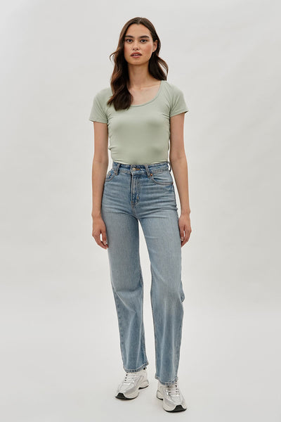 Costa Blanca Square Neck Tee - Mint - Womens Tees & Tank Tops - Fairweather