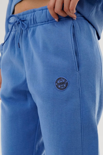 Fahrenheit Tie Waist Fleece Joggers - Blue - Womens Joggers & Sweatpants - Fairweather
