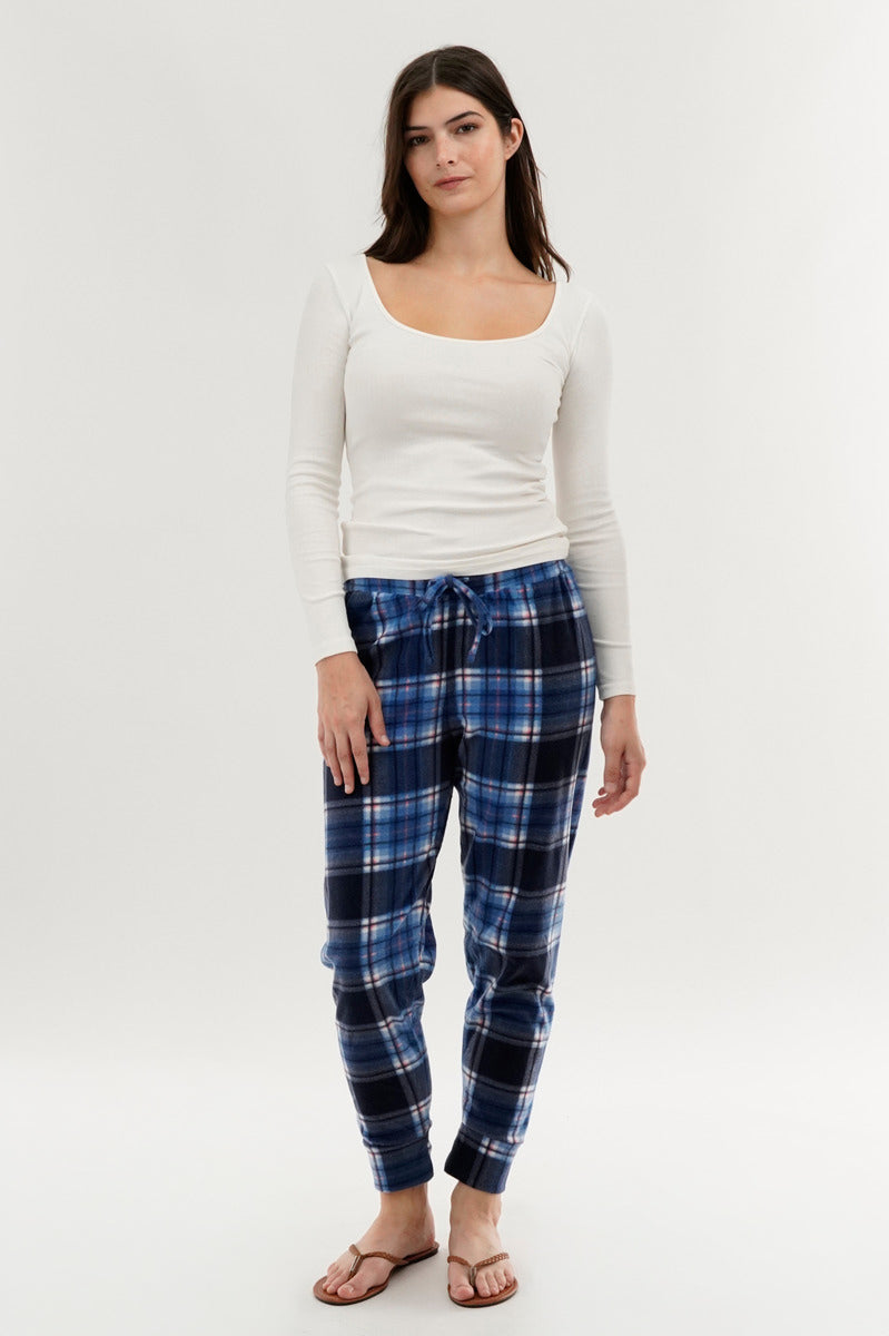 Canada Weather Gear Plaid Pajama Pants - Navy - Womens Pajamas - Fairweather