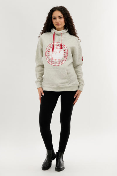Canada Weather Gear Cowl Neck Sweatshirt - Cream