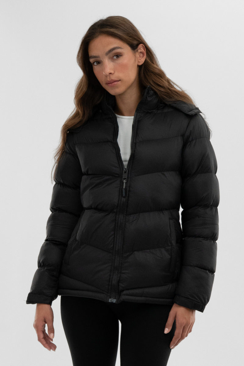 Canada Weather Gear Chevron Bomber Jacket - Black - Womens Bomber Jackets - Fairweather