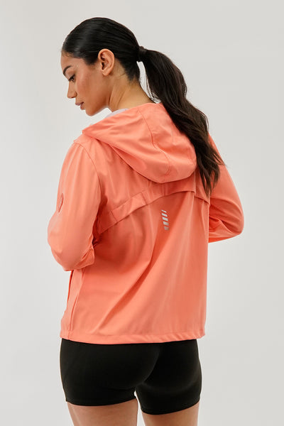 Canada Weather Gear Hooded Zip Up Lightweight Jacket - Coral - Womens Lightweight Jackets - Fairweather