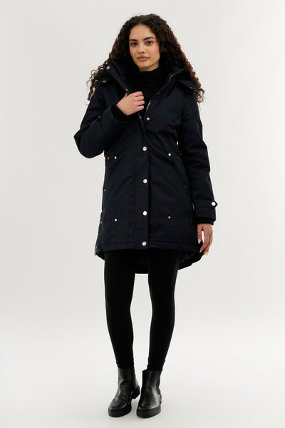 Canada Weather Gear Sherpa Lined Parka Jacket - Navy