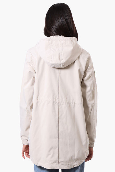 Canada Weather Gear Coated Microfiber Hooded Lightweight Jacket - Cream - Womens Lightweight Jackets - Fairweather