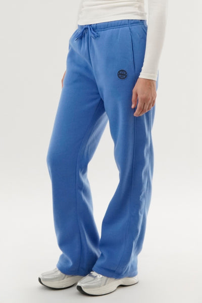 Fahrenheit Wide Leg Fleece Sweatpants - Blue