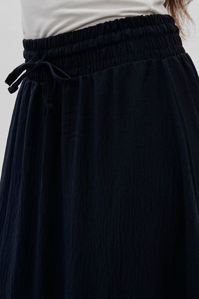 Stylexchange Vintage Tiered Cinched Skirt - Navy - Womens Skirts - Fairweather