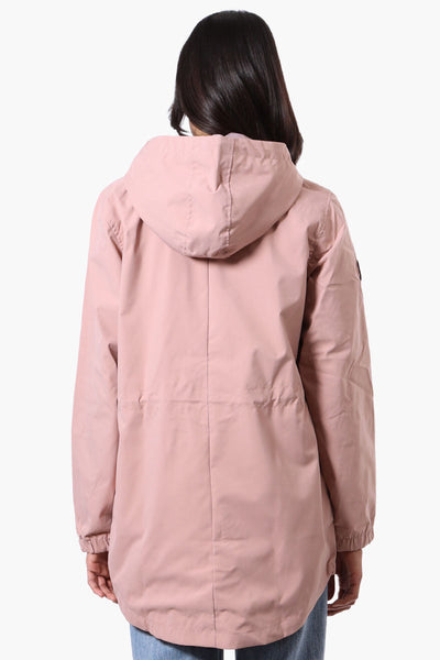 Canada Weather Gear Coated Microfiber Hooded Lightweight Jacket - Pink - Womens Lightweight Jackets - Fairweather