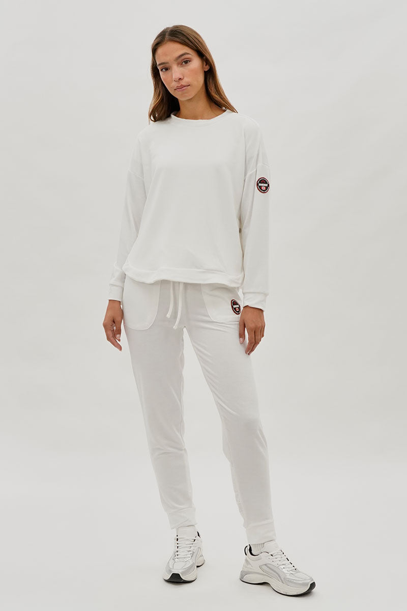 Pantalon de survêtement à cordon Fahrenheit - Blanc
