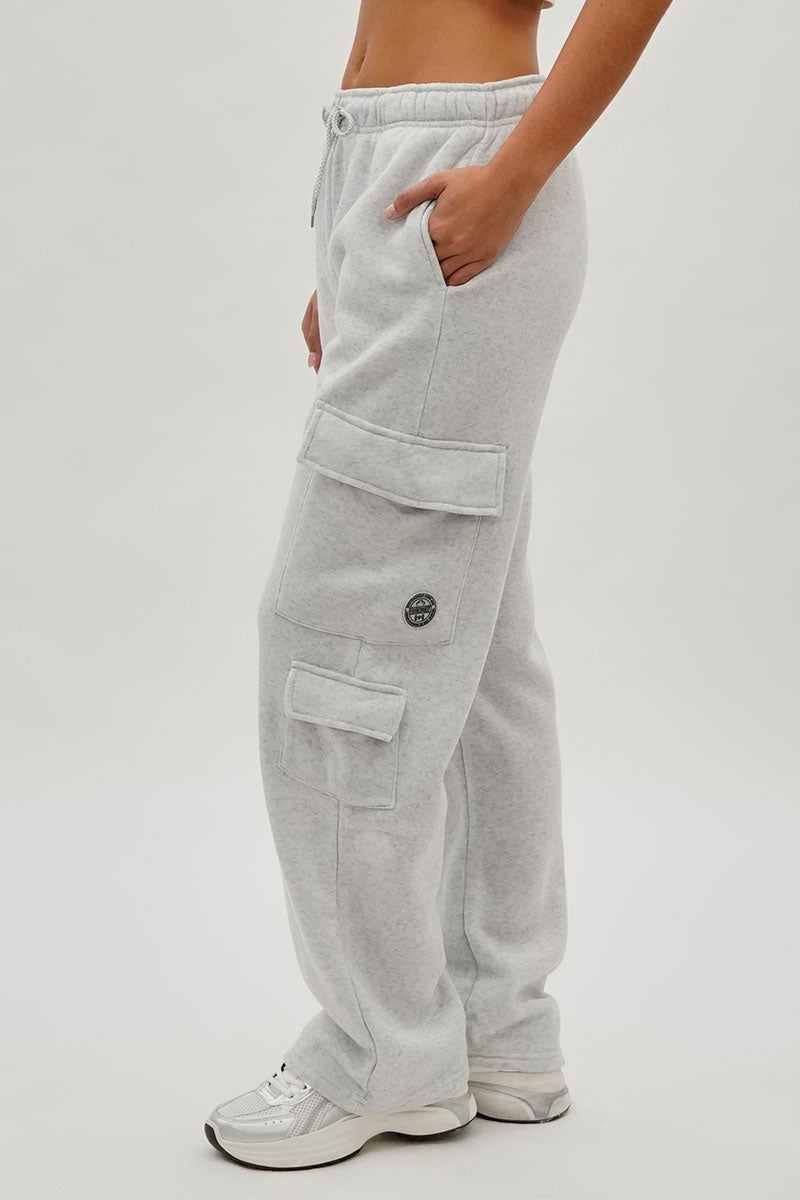 Fahrenheit Drawstring Cargo Pocket Sweatpants - Stone - Womens Joggers & Sweatpants - Fairweather
