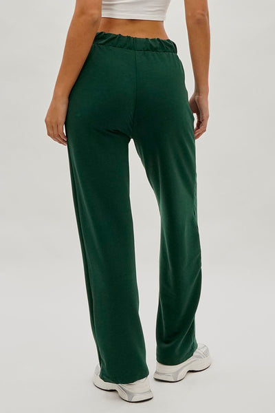 Pantalon de survêtement Fahrenheit à jambe large et cordon de serrage - Vert