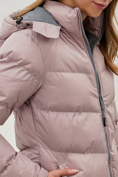 Blouson aviateur Canada Weather Gear à chevrons – Rose