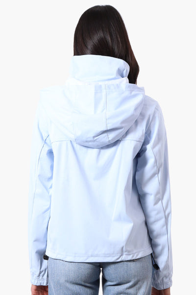 Canada Weather Gear Hooded 4 Pocket Zip Up Lightweight Jacket - Blue - Womens Lightweight Jackets - Fairweather