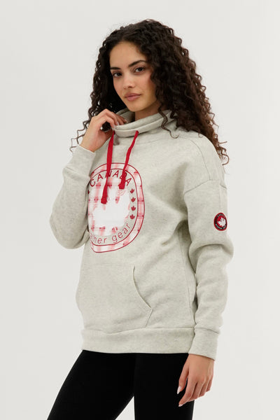 Canada Weather Gear Cowl Neck Sweatshirt - Cream