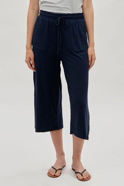 International INC Company Tie Waist Cropped Pants - Navy - Womens Pants - Fairweather