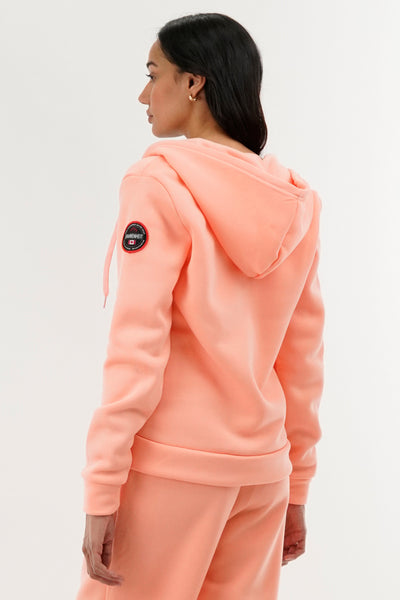 Fahrenheit Classic Zip Up Hoodie - Pink - Womens Hoodies & Sweatshirts - Fairweather