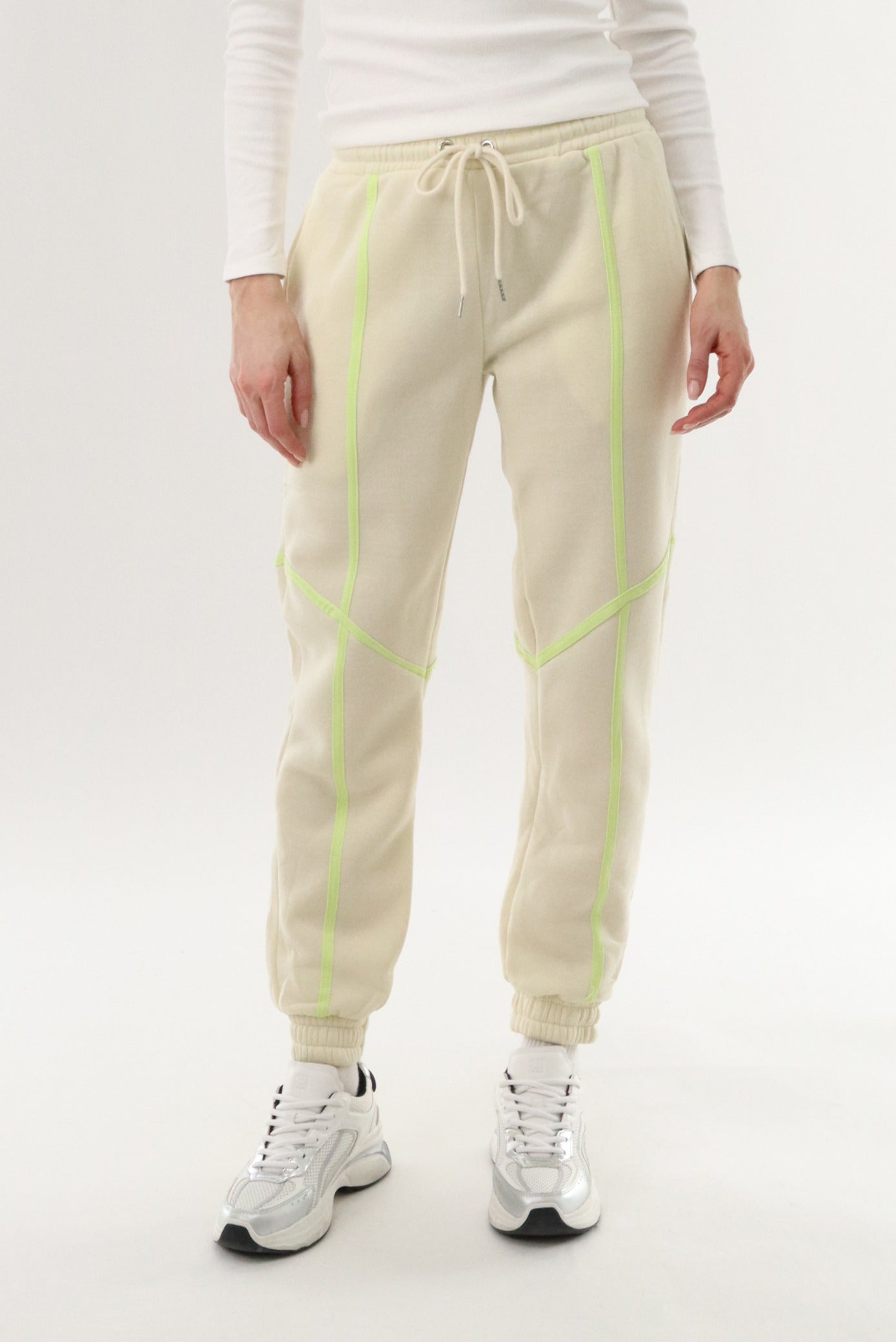 New Look Fleece Joggers - Cream - Womens Joggers & Sweatpants - Fairweather