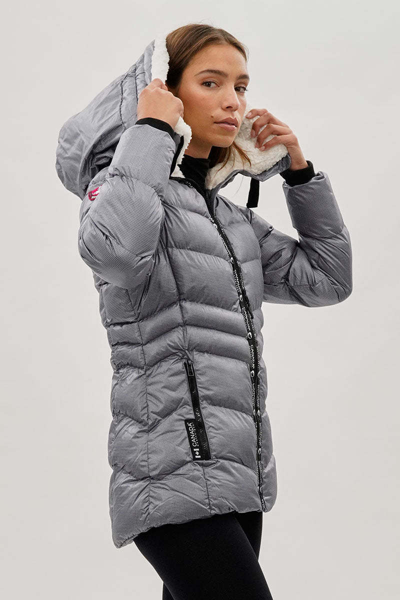 Canada Weather Gear Zip Off Sleeve Bomber Jacket - Grey - Womens Bomber Jackets - Fairweather