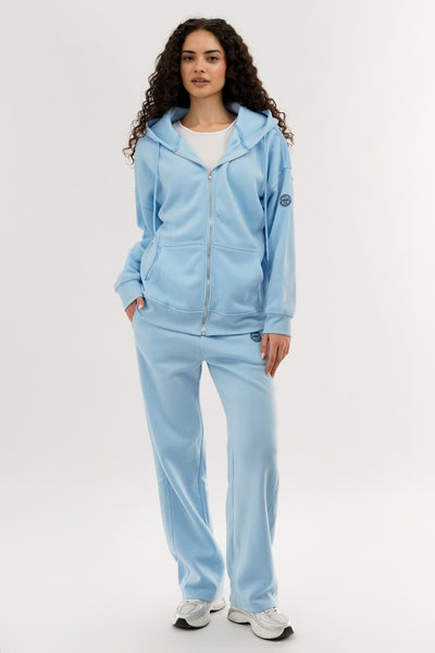 Fahrenheit Classic Wide Leg Sweatpants - Aqua - Womens Joggers & Sweatpants - Fairweather