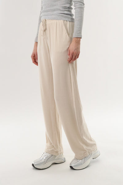 International INC Company Wide Leg Sweatpants - Cream - Womens Joggers & Sweatpants - Fairweather