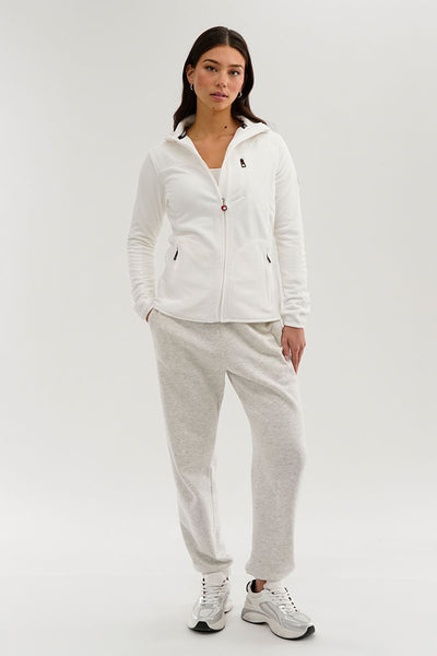 Canada Weather Gear Fleece Zip Up Lightweight Jacket - White - Womens Lightweight Jackets - Fairweather