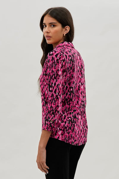 International INC Company Split Neck Collared Blouse - Pink - Womens Shirts & Blouses - Fairweather