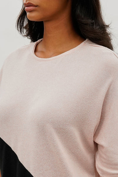 International INC Company Diagonal Colour Block Tee - Pink - Womens Tees & Tank Tops - Fairweather