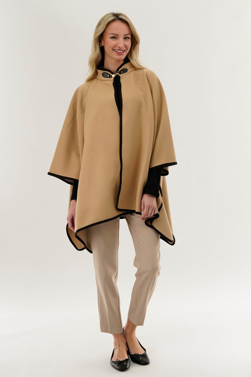 Canada Weather Gear Basic Poncho - Cream - Womens Ponchos - Fairweather