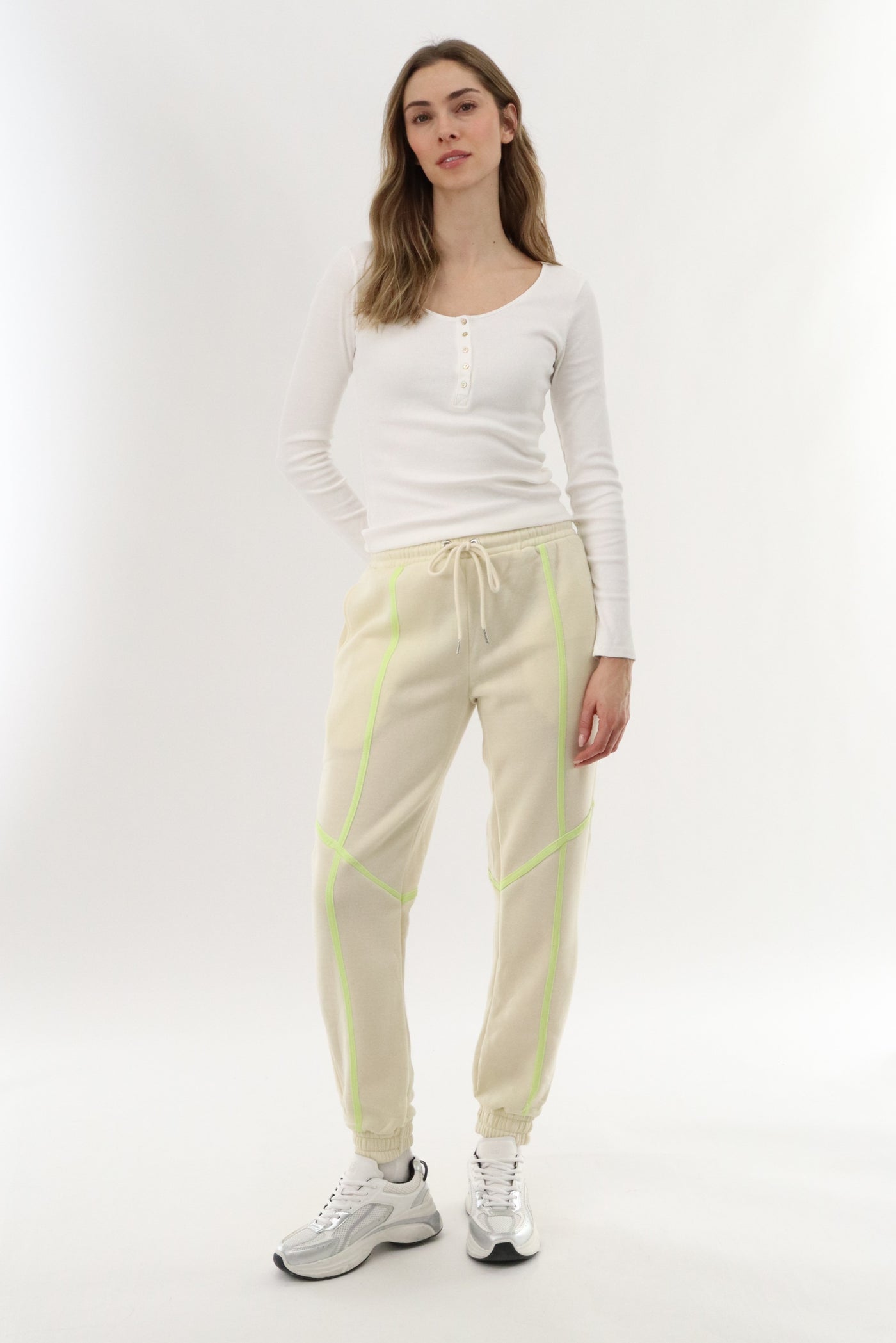 New Look Fleece Joggers - Cream - Womens Joggers & Sweatpants - Fairweather
