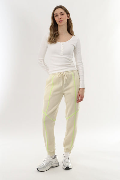 New Look Fleece Joggers - Cream - Womens Joggers & Sweatpants - Fairweather