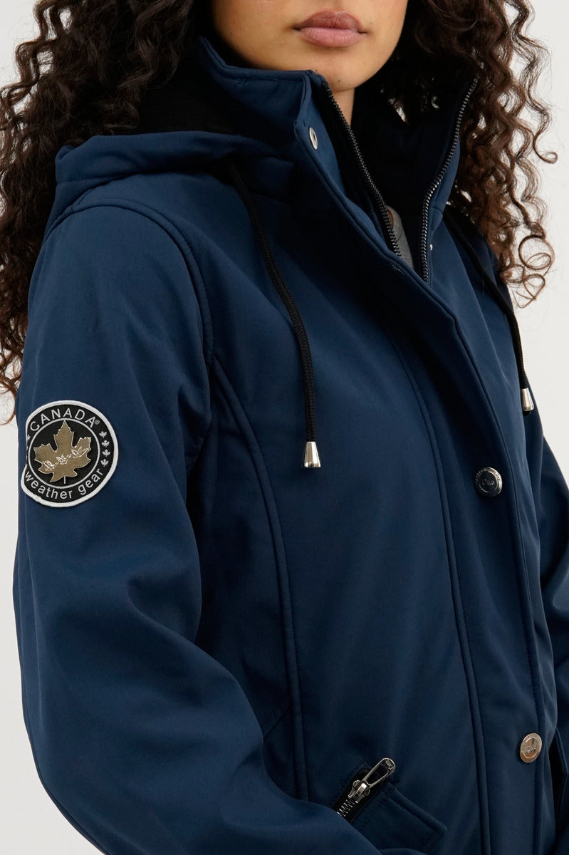 Veste légère à coquille souple Canada Weather Gear - Bleu marine