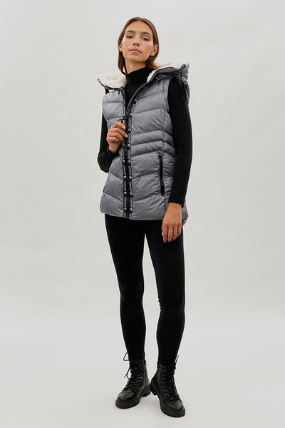 Canada Weather Gear Zip Off Sleeve Bomber Jacket - Grey - Womens Bomber Jackets - Fairweather