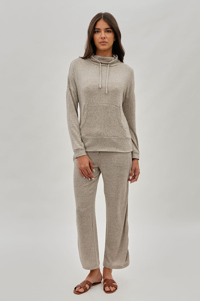 Fahrenheit Cowl Neck Sweatshirt - Cream - Womens Hoodies & Sweatshirts - Fairweather