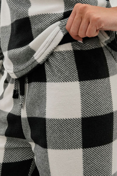 Canada Weather Gear Plaid Print Wide Leg Pajama Pants - White - Womens Pajamas - Fairweather