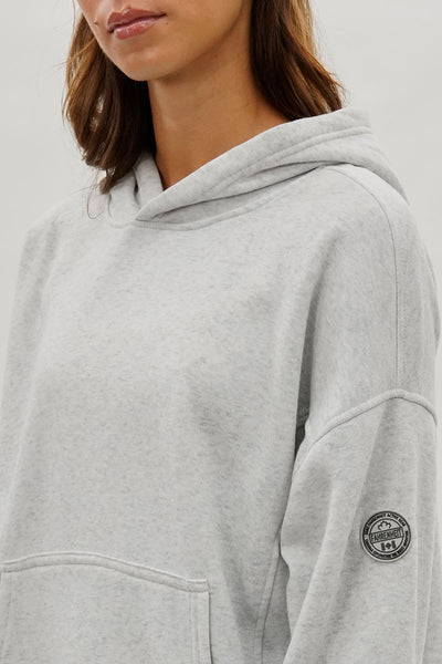 Fahrenheit Drop Shoulder Pullover Hoodie - Grey - Womens Hoodies & Sweatshirts - Fairweather