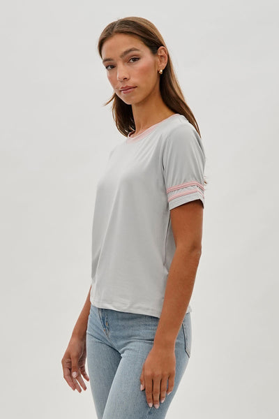 Stylexchange Vintage Striped Ringer Tee - Grey - Womens Tees & Tank Tops - Fairweather