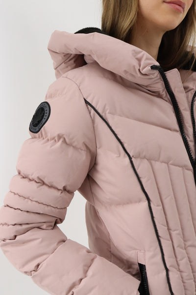 Canada Weather Gear Quilted Hooded Parka Jacket - Blush - Womens Parka Jackets - Fairweather