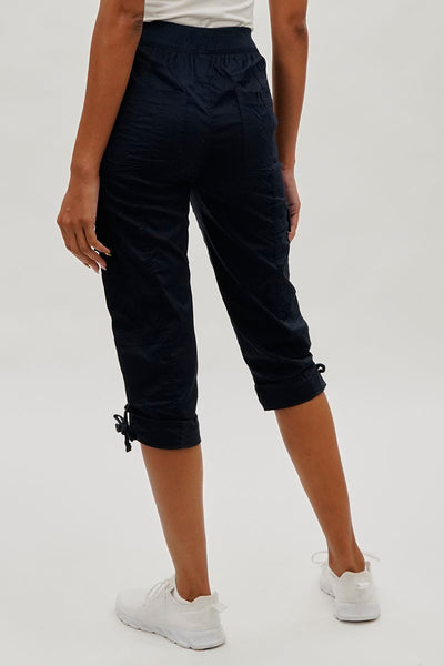 International INC Company Drawstring Cargo Capris - Navy - Womens Shorts & Capris - Fairweather