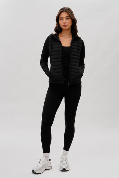 Super Triple Goose Puffer Active Lightweight Jacket - Black - Womens Hoodies & Sweatshirts - Fairweather