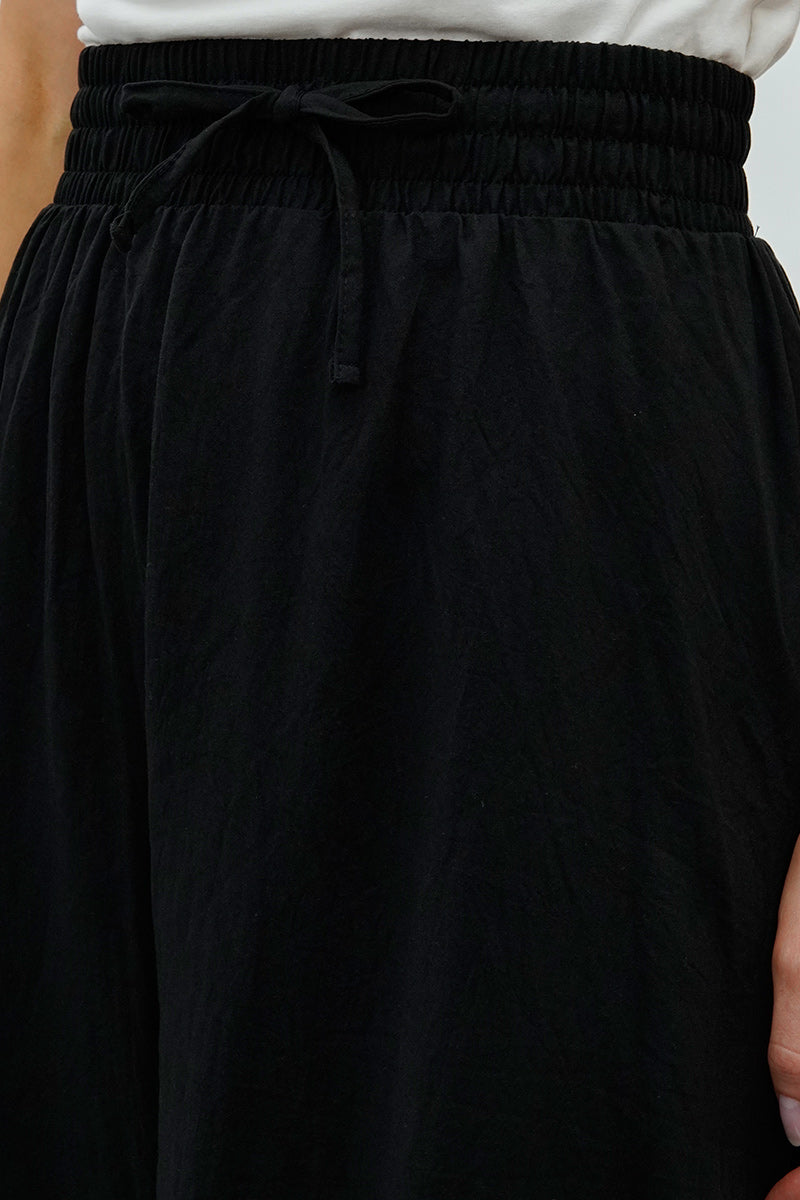 Runaway Bay Tiered Cinched Skirt - Black - Womens Skirts - Fairweather