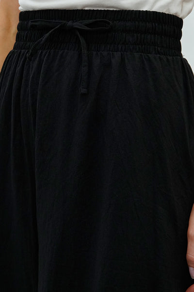 Runaway Bay Tiered Cinched Skirt - Black - Womens Skirts - Fairweather