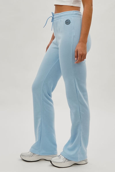 Fahrenheit Wide Leg Drawstring Sweatpants - Aqua