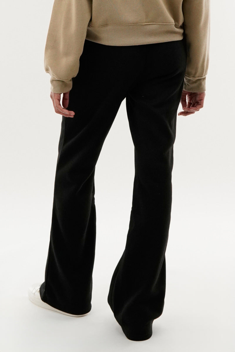Fahrenheit Fleece Wide Leg Sweatpants - Black - Womens Joggers & Sweatpants - Fairweather