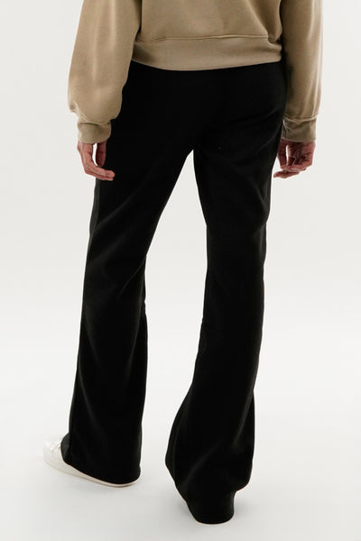 Fahrenheit Fleece Wide Leg Sweatpants - Black - Womens Joggers & Sweatpants - Fairweather