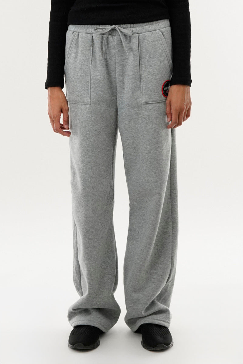 Fahrenheit Wide Leg Sweatpants - Grey - Womens Joggers & Sweatpants - Fairweather